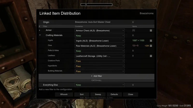 Custom Scaleform UI for filter configuration